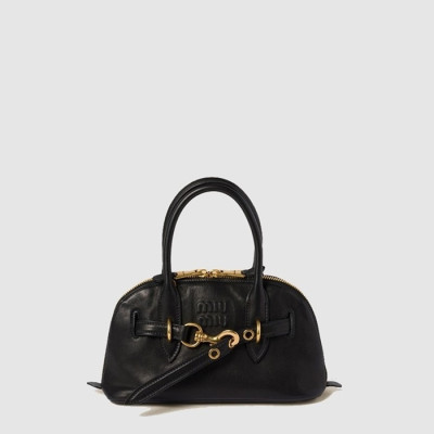 미우미우 여성 아방뛰르 나파 가죽 탑 핸들 백 - Miumiu Womens Avanture Nappa Leather Top Handle Bag - mib13620x