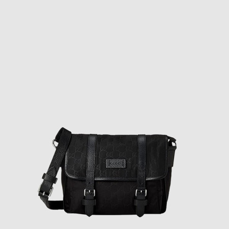 구찌 남성 마이크로시마 나일론 메신저백 - Gucci Mens Microsima Nylon Messenger Bag - gub13756x