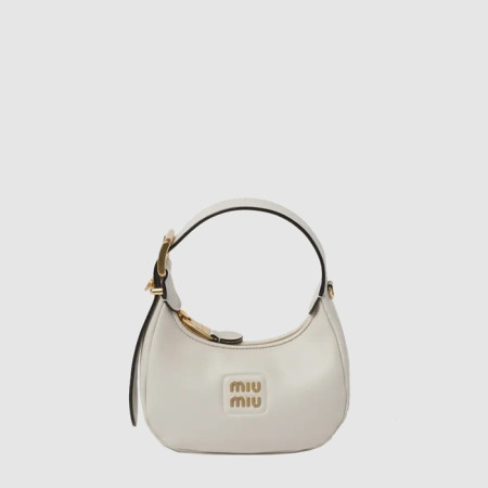 미우미우 여성 가죽 호보백 - Miumiu Womens Leather Hobo Bag - mib13785x