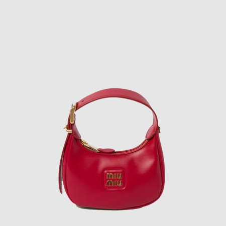 미우미우 여성 가죽 호보백 - Miumiu Womens Leather Hobo Bag - mib13787x