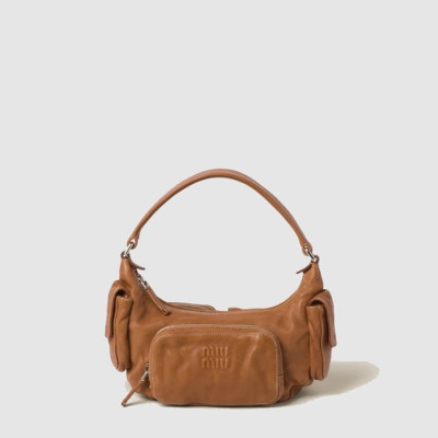 미우미우 여성 나파 가죽 포켓 백 - Miumiu Womens Nappa Leather Pocket Bag - mib13809x