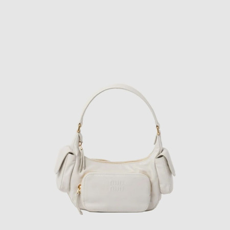 미우미우 여성 나파 가죽 포켓 백 - Miumiu Womens Nappa Leather Pocket Bag - mib13810x