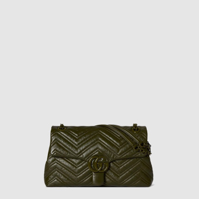 구찌 여성 GG 마몽 미디엄 숄더백 - Gucci Womens GG Marmont Medium Shoulder Bag - gub13898x