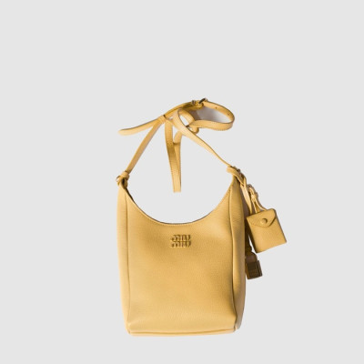 미우미우 여성 가죽 버킷 백 - Miumiu Womens Leather Bucket Bag - mib13911x