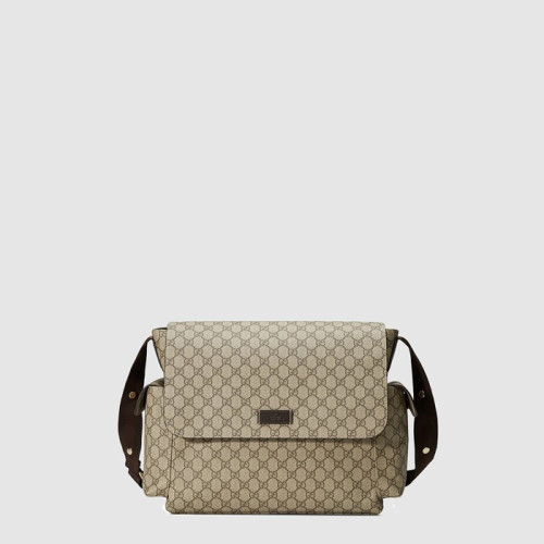 구찌 남성 슈프림 베이지 다이퍼 백 - Gucci Mens Supreme Beige Diaper Bag - gub14164x
