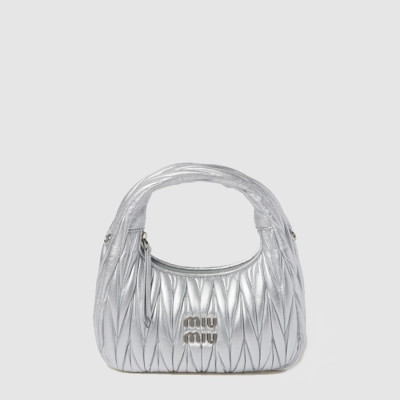 미우미우 여성 완더 마테라쎄 호보 백 - Miumiu Womens Wander Matelasse Hobo Bag - mib14258x