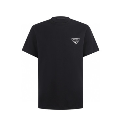 프라다 남성 라운드 반팔티 - Prada Mens Round Tshirt - prc13529x
