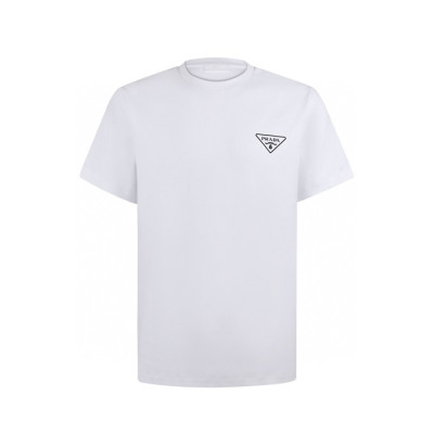 프라다 남성 라운드 반팔티 - Prada Mens Round Tshirt - prc13530x