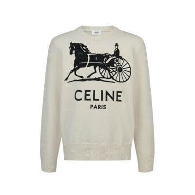 셀린느 남성 라운드 스웨터 - Celine Mens Round Sweater - cec13537x
