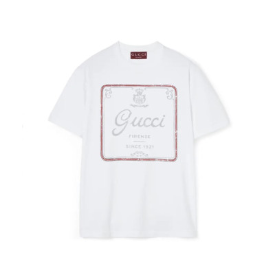 구찌 남성 라운드 반팔티 - Gucci Mens Round Tshirt - guc13564x