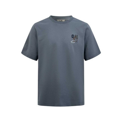 에르메스 남성 라운드 반팔티 - Hermes Mens Round Tshirt - hec13585x