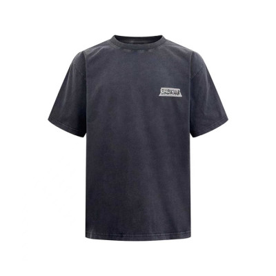 발렌시아가 남성 라운드 반팔 티셔츠 - Balenciaga Mens Round Tshirt - bac13589x
