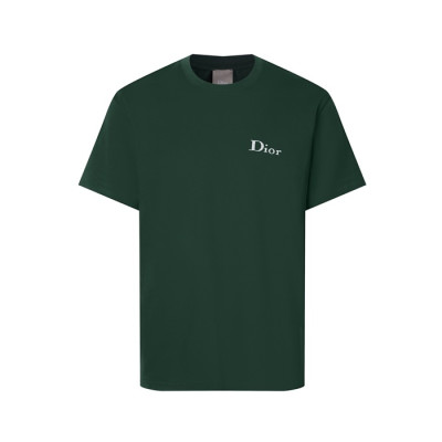 디올 남성 라운드 반팔 티셔츠 - Dior Mens Round Tshirt - dic13595x