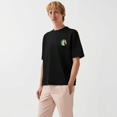 에르메스 남성 라운드 반팔티 - Hermes Mens Round Tshirt - hec13616x