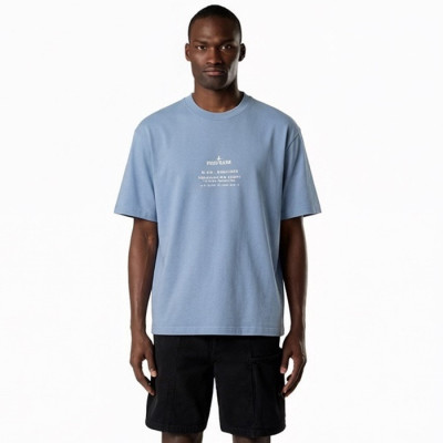 스톤아일랜드 남성 라운드 반팔 티셔츠 - Stone Island Mens Round Tshirt - stc13645x