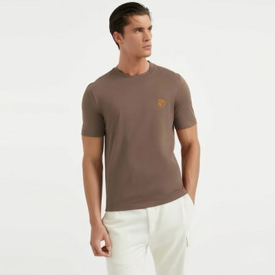 에르메스 남성 라운드 반팔티 - Hermes Mens Round Tshirt - hec13663x