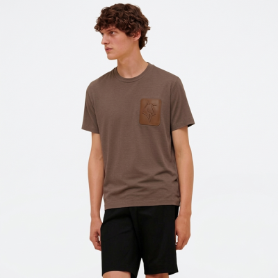 에르메스 남성 라운드 반팔티 - Hermes Mens Round Tshirt - hec13666x