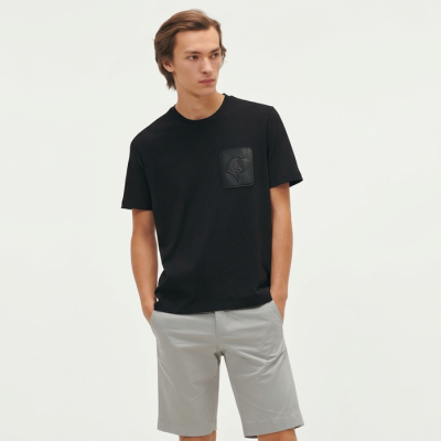 에르메스 남성 라운드 반팔티 - Hermes Mens Round Tshirt - hec13667x