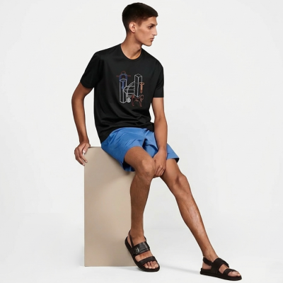 에르메스 남성 라운드 반팔티 - Hermes Mens Round Tshirt - hec13679x