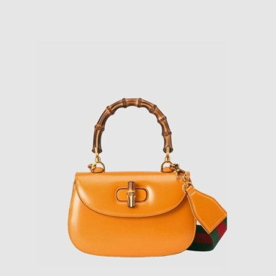 구찌 여성 뱀부 스몰 탑 핸들백 - Gucci Womens Bamboo Small Top Handle Bag - gub14695x
