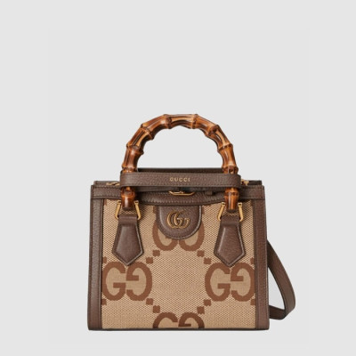 구찌 여성 다이애나 점보 GG 미니 토트백 - Gucci Womens Diana Jumbo GG Mini Tote Bag - gub14699x