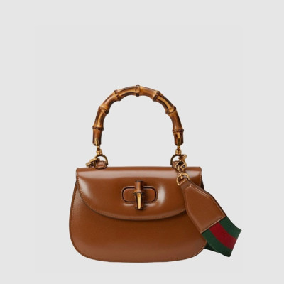 구찌 여성 뱀부 스몰 탑 핸들백 - Gucci Womens Bamboo Small Top Handle Bag - gub14701x