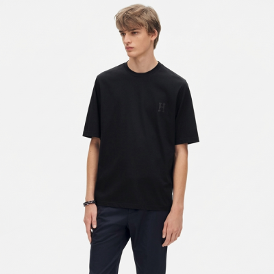 에르메스 남성 라운드 반팔티 - Hermes Mens Round Tshirt - hec13685x