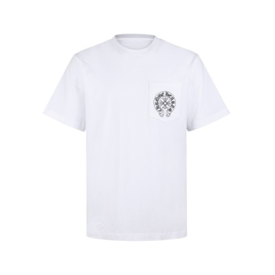 크롬하츠 남성 라운드 반팔티 - Chrom Hearts Mens Round Tshirt - chc13691x