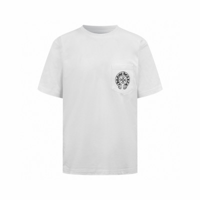 크롬하츠 남성 라운드 반팔티 - Chrom Hearts Mens Round Tshirt - chc13691x