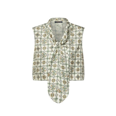 루이비통 여성 크롭드 누보 라발리에르 블라우스 - Louis vuitton Womens Cropped Nouveau Lavalliere Blouse - lvc13701x