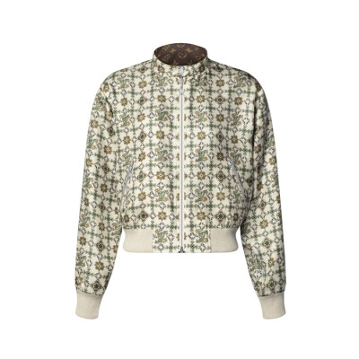 루이비통 여성 리버서블 누보 보머 재킷 - Louis vuitton Womens Reversible Nouveau Bomber Jacket - lvc13703x