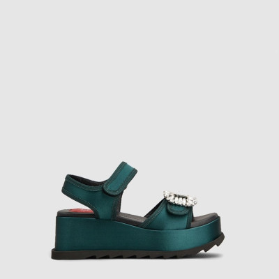 로저비비에 여성 슬라이디 비브 웨지 샌들 - Roger Vivier Womens Slidy Viv Wedge Sandals - ros13514x