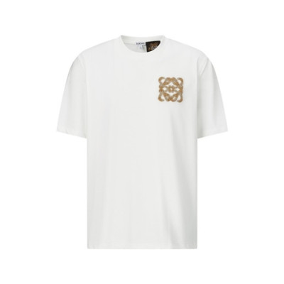 로에베 남성 라운드 반팔티 - Loewe Mens Round Tshirt - loc13713x