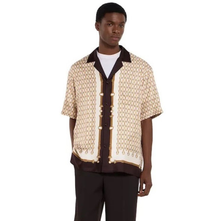 구찌 남성 포플린 볼링 셔츠 - Gucci Mens Poplin Bowling Shirt - guc13727x