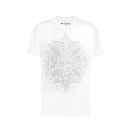 필립플레인 남성 라운드 반팔티 - Philipp-plein Mens Round Tshirt - phc13760x