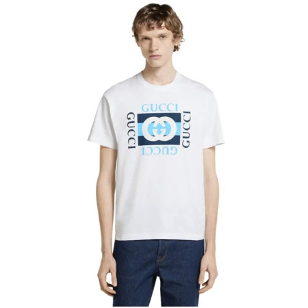 구찌 남성 라운드 반팔티 - Gucci Mens Round Tshirt - guc13769x