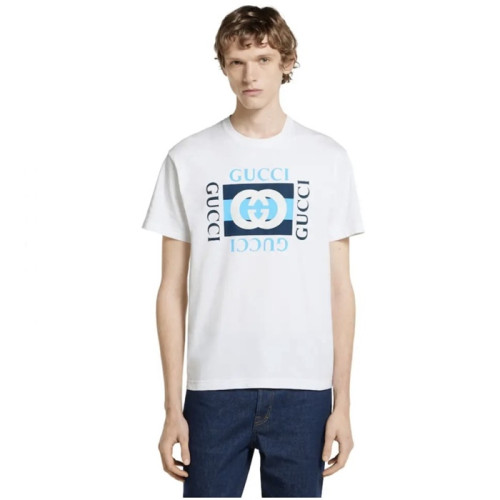 구찌 남성 라운드 반팔티 - Gucci Mens Round Tshirt - guc13769x