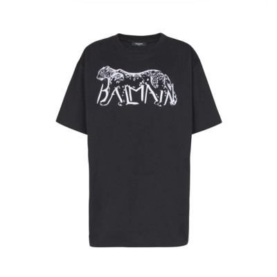 발망 남성 라운드 반팔티 - Balmain Mens Round Tshirt - bmc13770x