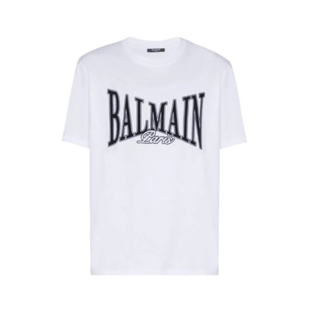 발망 남성 라운드 반팔티 - Balmain Mens Round Tshirt - bmc13771x