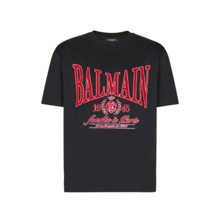발망 남성 라운드 반팔티 - Balmain Mens Round Tshirt - bmc13775x