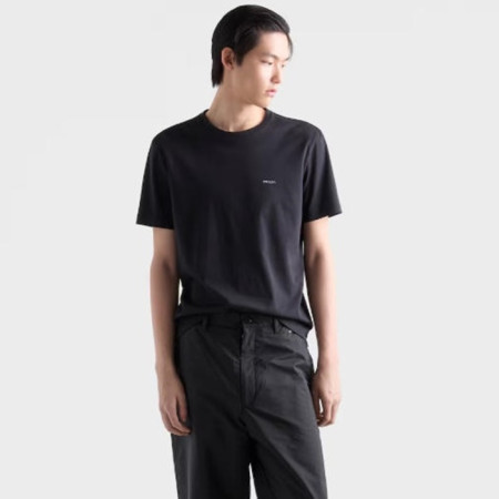 프라다 남성 라운드 반팔티 - Prada Mens Round Tshirt - prc13776x