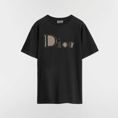 디올 남성 라운드 반팔 티셔츠 - Dior Mens Round Tshirt - dic13782x