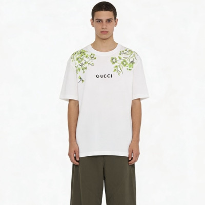 구찌 남성 라운드 반팔티 - Gucci Mens Round Tshirt - guc13796x