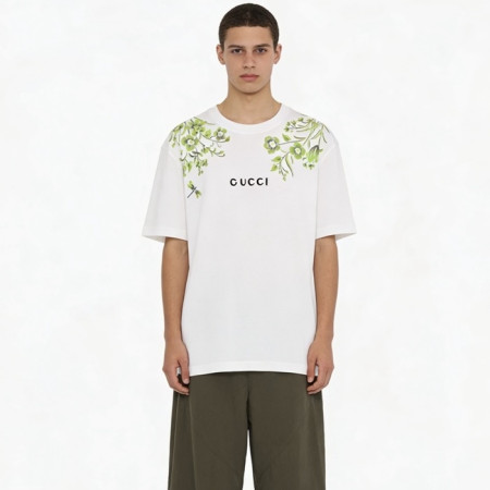 구찌 남성 라운드 반팔티 - Gucci Mens Round Tshirt - guc13796x