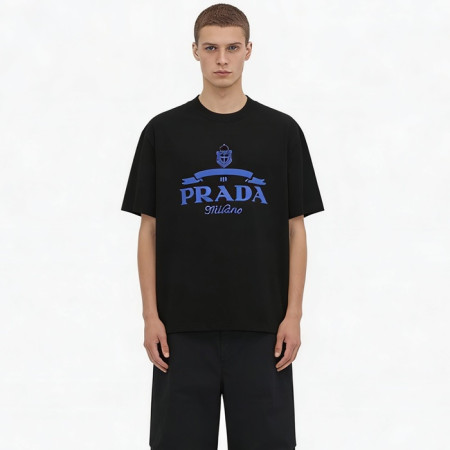 프라다 남성 라운드 반팔티 - Prada Mens Round Tshirt - prc13805x