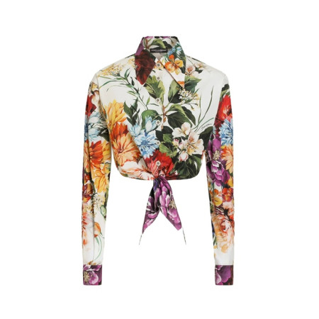 돌체앤가바나 여성 플라워 셔츠 - Dolce&Gabbana Womens Flower Shirt - doc13814x