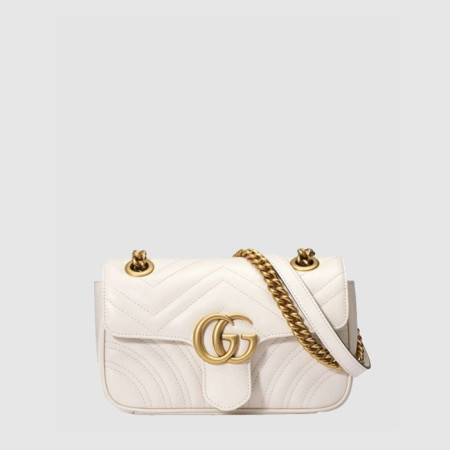 구찌 여성 GG 마몽 마틀라세 미니 숄더백 - Gucci Womens GG Marmont Matelassé Mini Shoulder Bag - gub14736x