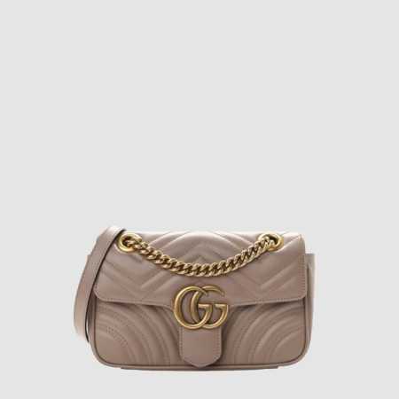 구찌 여성 GG 마몽 마틀라세 미니 숄더백 - Gucci Womens GG Marmont Matelassé Mini Shoulder Bag - gub14738x