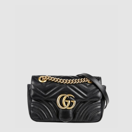구찌 여성 GG 마몽 마틀라세 미니 숄더백 - Gucci Womens GG Marmont Matelassé Mini Shoulder Bag - gub14739x