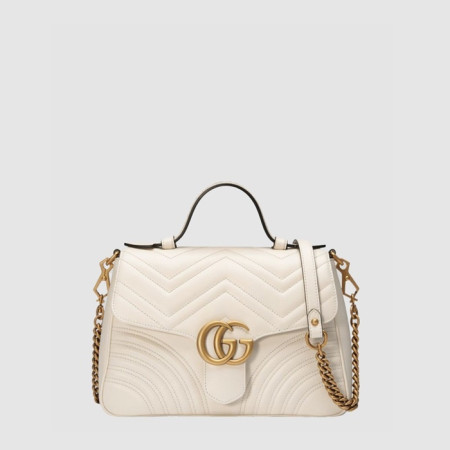 구찌 여성 GG 마몽 스몰 탑 핸들백 - Gucci Womens GG Marmont Small Top Handle Bag - gub14740x